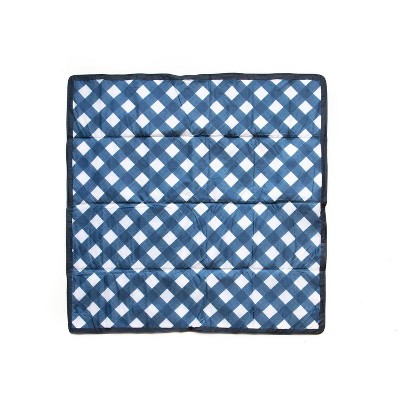 Little Unicorn 5 X 5 Outdoor Blanket Navy Plaid Target