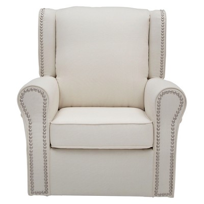 cream rocking chair nursery