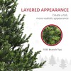 Whisen 6FT Artificial Prelit Christmas Tree with LED Lights and 1933 Tips, Easy Assembly - Green - 4 of 4