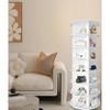 VYNXARIA 7-Tier Rotating Shoe Rack Tower - Space-Saving Carousel Organizer - 2 of 4