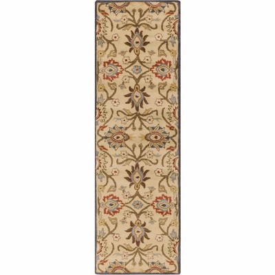 Hauteloom Caesar 1116 Hand Tufted Beige & Rust Wool Rug