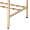 NicBex Home Office Desk 42" Modern Writing Desk with 2 Sockets, 2 Ports, Wooden Desktop and Gold Metal Legs for Office, Study, Living Room - 4 of 4