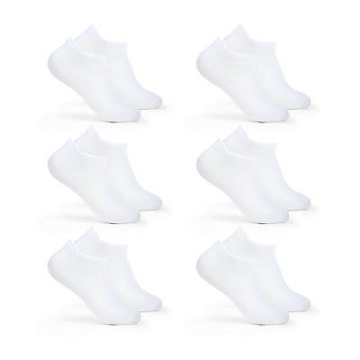 Fruit of the Loom Women's Breathable  Lightweight 6pk No Show Tab Athletic Socks 4-10