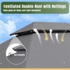 Generic Outdoor Gazebo for Patio 10x12, Metal Frame Canopy with Double Roofs - 2 of 4
