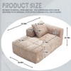 NicBex 62 Inch Loveseat,Modern Modular Chenille Loveseat Sofa with Pillow,Soft 2-Seater Couch Sleeper for Living Room,Bedroom,Lounge - 4 of 4