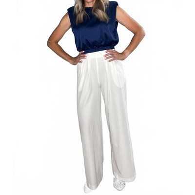 Women's Effortless High Waist Wide Leg Pants - GLAM