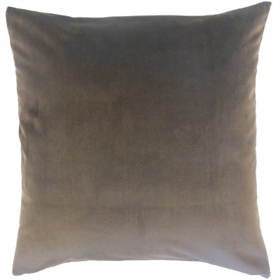 Square Throw Pillow Dark Gray - Pillow Collection