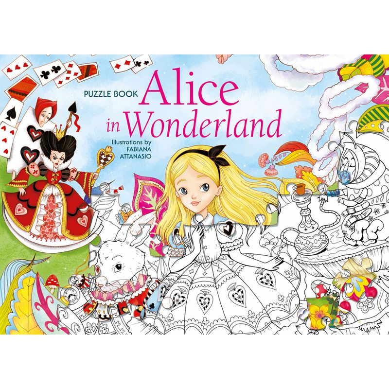 Alice in Wonderland Puzzle Book - (Hardcover), 1 of 2