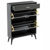 Chery Life Shoe Cabinet , Shoe Storage Shelves, Metal Leg - 2 of 4