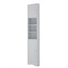 NicBex Tall Corner Cabinet with 2 Doors,Bathroom Storage Cabinet with Adjustable Shelves,Space-Saving Multi-Functional Bathroom Storage - 2 of 4
