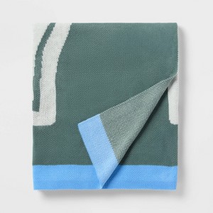 48"x58" #1 Fan Knit Kids' Throw Blanket Green - Pillowfort™ - 1 of 3