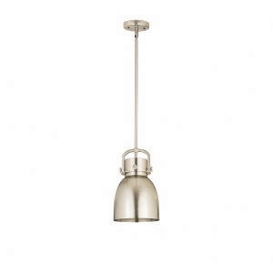 Newton Bell - 1 Light Pendant In Industrial Style-11.75 Inches Tall and 8 Inches Wide - 1 of 1