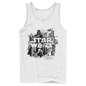 Men's Star Wars Retro Favorites Collage Tank Top - 1 of 4