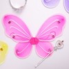 Blue Panda 6-Pack Fairy Wings for Girls, Butterfly Wings for Girls with Rhinestone Embellishments, Costume Fairy Wings, 6 Colors - 4 of 4