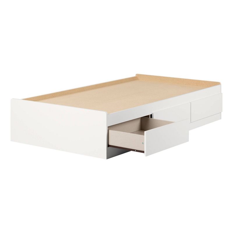 Twin Fusion Mates Kids&#39; Bed with 3 Drawers Pure White  - South Shore, 1 of 9