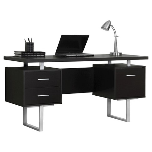 Modern Computer Desk Cappuccino - EveryRoom