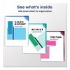 Avery Corner Lock Document Sleeves - Letter Size - Assorted Colors - Case of 6 - 2 of 4