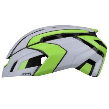 NOW ZAPPI Bike Cycling Helmet - Aerodynamic Bicycle White/Neon Green L/XL