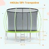 Coucheta Trampoline 12FT with Enclosure & Ladder, ASTM Approved Heavy-Duty Outdoor Recreational Trampoline for Kids Adults, 440LB Capacity - 2 of 4