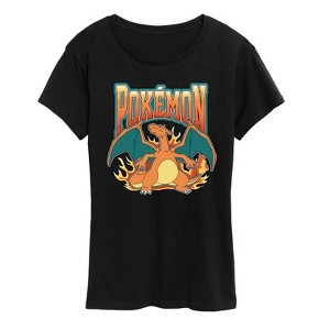 Women's - Pokémon - Charizard Collegiate Short Sleeve Graphic T-Shirt - 1 of 4