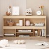 Toy Storage Organizer, 6 Cubes Kids Bookshelf Wooden Storage Cabinet, Playhouse Shelves Cabinet for Playroom, Classroom, Nursery, Kids Room - 4 of 4