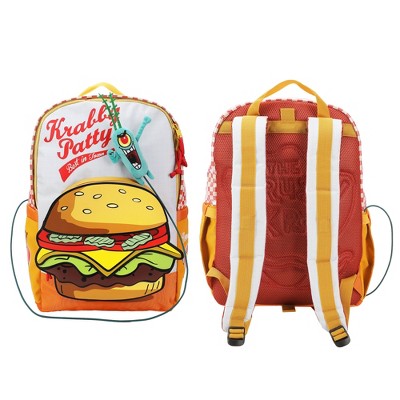 Spongebob Squarepants Krabby Patty Meal 17.5” Backpack