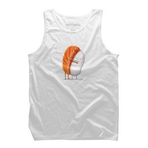 Men's Design By Humans Sushi Hug By andremullerdko Tank Top - 1 of 3