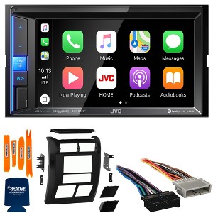 JVC Bundle - JVC KW-M650BT 6.2" Apple CarPlay/Android Auto Digital Media Receiver with Dash Kit, Wiring Harness and Antenna Adapter, Compatible wit... - 1 of 4