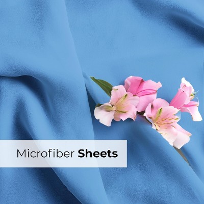 Denim Blue Twin XL Deep Pocket Microfiber Sheet Set