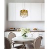 Elegant Lighting Tully 4 lights pendant in brass - 2 of 4