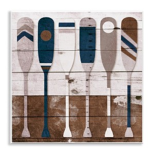 Stupell Industries Rustic Ocean Paddle Ores, 12" x 12" - 1 of 4