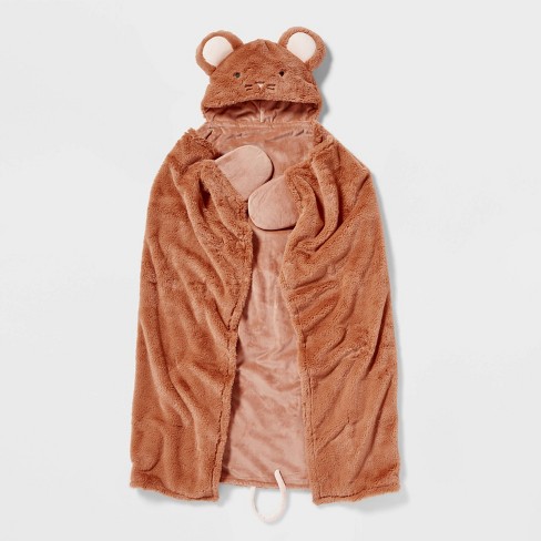 Teddy bear hooded blanket hot sale