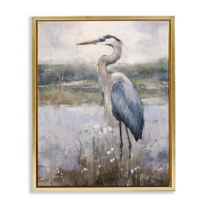 Stupell Industries Coastal Heron on Riverbank, 25" x 31" - 1 of 4