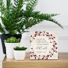 Christmas Bible Verse Luke 2:11 Wooden Box Sign, Christian Decor with Holly Berries, 5x5 Inch - 4 of 4