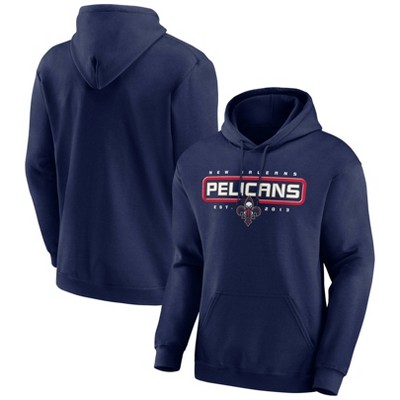 Nba New Orleans Pelicans Men's Long Sleeve Gray Pick And Roll Poly