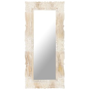 SKM Mirror White 43.3"x19.7" Solid Mango Wood - 1 of 4