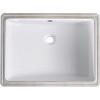 Acekool  Ceramic Bathroom Sink, Glossy White - 2 of 4