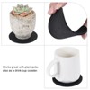 Unique Bargains Indoor Round Reversible Absorbent Waterproof Plant Pot Saucers Coaster Felt Pad Mats 1 Set of 9 Pcs - 3 of 4