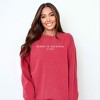 Simply Sage Market Embroidered Made In America 1776 Garment Dyed Sweatshirt - 2 of 4