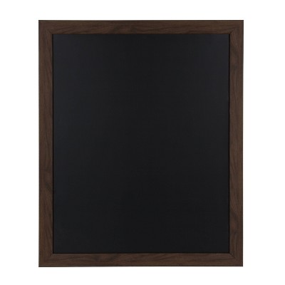 33" x 27" Beatrice Framed Magnetic Chalkboard Walnut Brown - DesignOvation