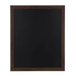 33.25" x 29.5" Beatrice Framed Magnetic Chalkboard Walnut Brown - DesignOvation