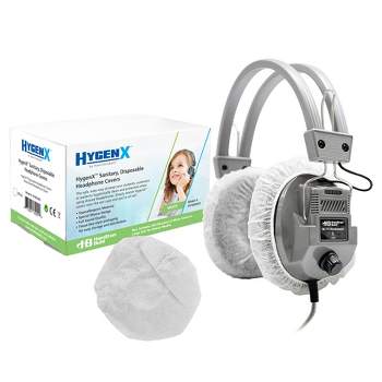 HamiltonBuhl® Hygenx Sanitary Ear Cushion Covers for Over-Ear Headphones & Headsets - 50 Pair