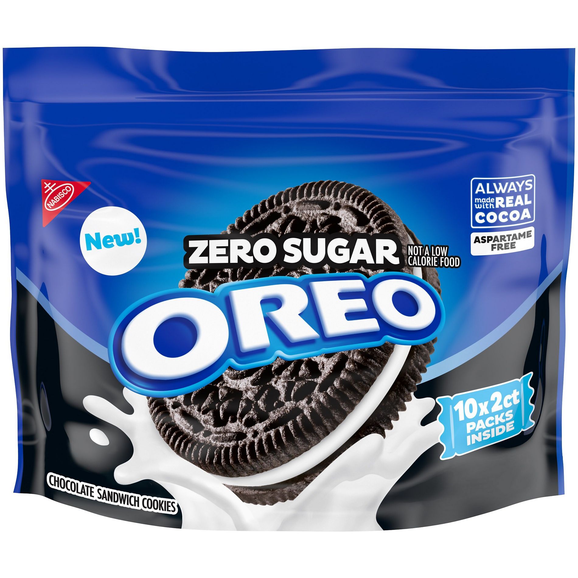 Oreo Zero Sugar Chocolate Sandwich Cookies - 8.8 oz