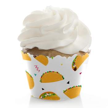 Big Dot of Happiness Taco 'Bout Fun - Fiesta Decorations - Party Cupcake Wrappers - Set of 12