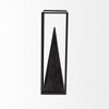 HomeRoots Black Metal Framed Pyramid Sculpture - 4 of 4
