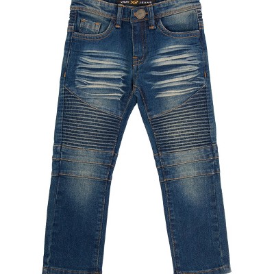 X RAY Kid's and Boy's Stretch Moto Denim Jeans