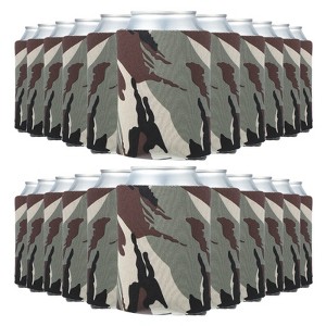 Unique Bargains Insulated Foam Collapsible Durable Reusable Cold Beverage Koozies 10.5 oz Bulk - 1 of 4