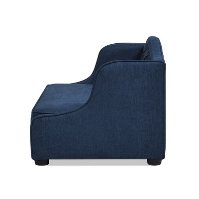 Robin Medium Pacific Blue Tufted Wingback Pet Sofa Bed