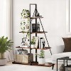 4 Shelf Bookshelf, Sailboat A-Shape Structure, Ladder Display Shelf, Classical Modern Bookshelf Book, For CDs/Books/Films - 3 of 4