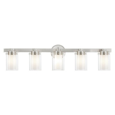 Livex Lighting Manhattan 5 - Light Vanity in  Brushed Nickel